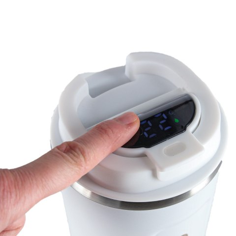 Kubek podróżny LED z ustnikiem 500ml biały Kik Sp. z o. o. Sp. k.