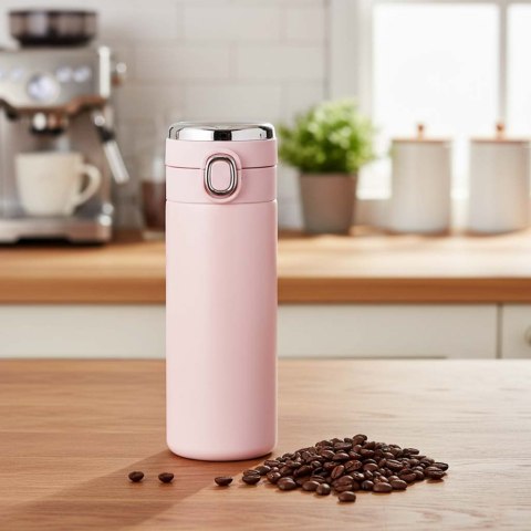 Kubek termiczny z ustnikiem termos LED 350ml róż Kik Sp. z o. o. Sp. k.