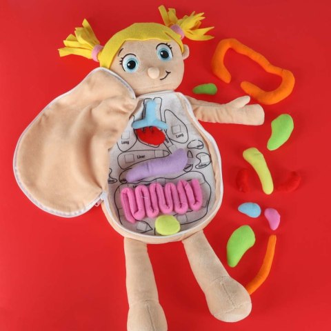 Lalka maskotka nauka anatomii dziewczynka Kik Sp. z o. o. Sp. k.