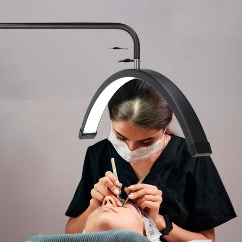 Lampa do przedłużania rzęs LED 36W regulowana kosmetyczna bezcieniowa łuk czarna Kik Sp. z o. o. Sp. k.