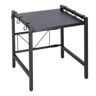 Półka kuchenna nad mikrofalówkę organizer regulowany metalowy 6 wieszaków Kik Sp. z o. o. Sp. k.