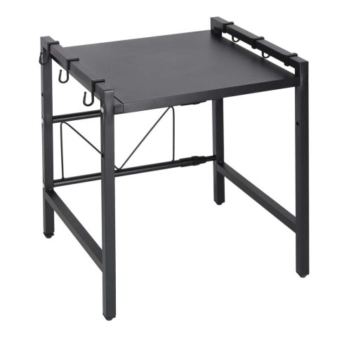 Półka kuchenna nad mikrofalówkę organizer regulowany metalowy 6 wieszaków Kik Sp. z o. o. Sp. k.