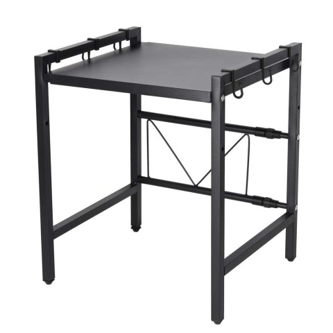 Półka kuchenna nad mikrofalówkę organizer regulowany metalowy 6 wieszaków Kik Sp. z o. o. Sp. k.