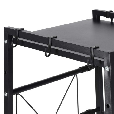 Półka kuchenna nad mikrofalówkę organizer regulowany metalowy 6 wieszaków Kik Sp. z o. o. Sp. k.