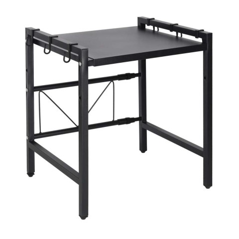 Półka kuchenna nad mikrofalówkę organizer regulowany metalowy 6 wieszaków Kik Sp. z o. o. Sp. k.