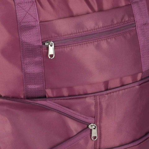 Torba podróżna na kółkach składana turystyczna pojemna 3 rozmiary fioletowa Kik Sp. z o. o. Sp. k.