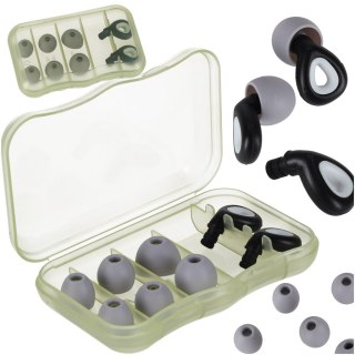 Zatyczki do uszu stopery silikonowe wyciszające redukcja szumów zestaw 3 rozmiary Kik Sp. z o. o. Sp. k.