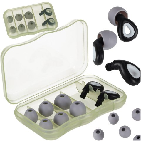 Zatyczki do uszu stopery silikonowe wyciszające redukcja szumów zestaw 3 rozmiary Kik Sp. z o. o. Sp. k.
