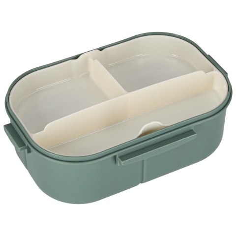 Lunch box śniadaniówka pudełko śniadaniowe z przegródkami dzielone 1200ml zielone Kik Sp. z o. o. Sp. k.