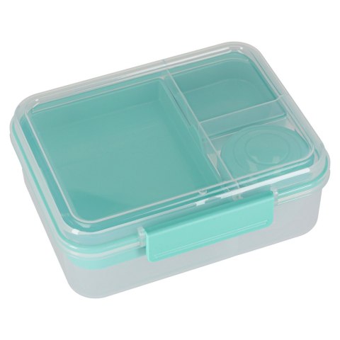 Lunch box śniadaniówka pudełko śniadaniowe z przegródkami dzielone 2200ml miętowe Kik Sp. z o. o. Sp. k.