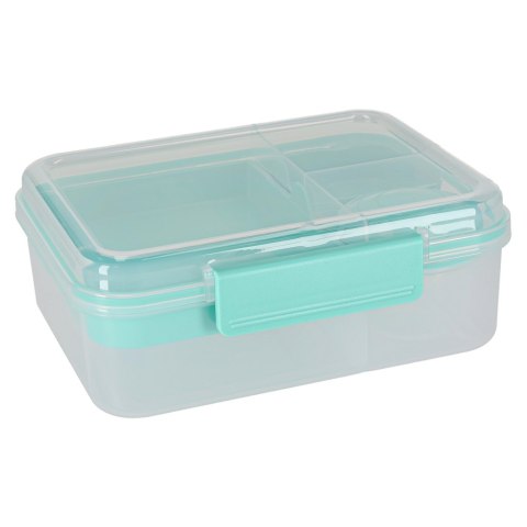 Lunch box śniadaniówka pudełko śniadaniowe z przegródkami dzielone 2200ml miętowe Kik Sp. z o. o. Sp. k.
