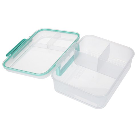 Lunch box śniadaniówka pudełko śniadaniowe z przegródkami dzielone 2200ml miętowe Kik Sp. z o. o. Sp. k.