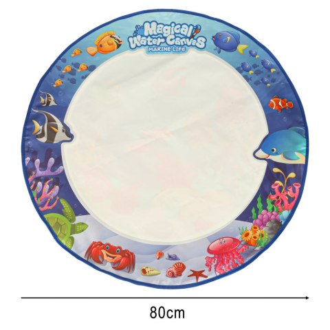 Mata wodna do malowania rysowania wodą mazaki pieczątki szablony wałek okrągła 80cm wodny świat Kik Sp. z o. o. Sp. k.