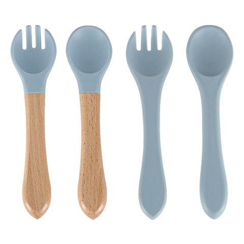 Naczynia silikonowe dla dzieci niemowląt krab zestaw 9 elementów niebieskie Kik Sp. z o. o. Sp. k.