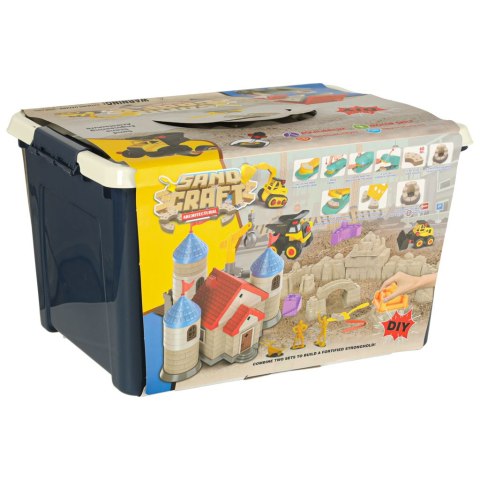 Piasek dla dzieci 1100g zamek pojazdy foremki figurki zestaw kreatywny Kik Sp. z o. o. Sp. k.