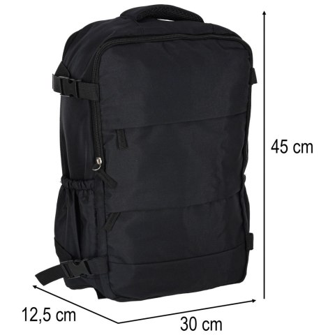 Plecak podróżny turystyczny bagaż czarny 45x30 cm Kik Sp. z o. o. Sp. k.