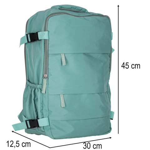 Plecak podróżny turystyczny bagaż zielony 45x30 cm Kik Sp. z o. o. Sp. k.