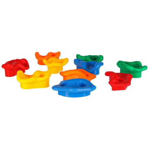 Kamienie wspinaczkowe uchwyty do wspinaczki dla dzieci kolorowe 10 szt + śruby Kik Sp. z o. o. Sp. k.