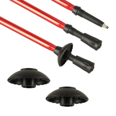 Kijki kije trekkingowe do nordic walking składane 2 sztuki czerwone Kik Sp. z o. o. Sp. k.