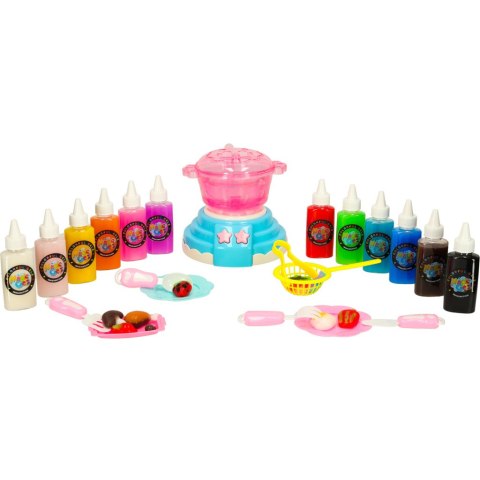 Klej żel kryształowy 3D crystal glue magiczna kuchnia szablony kreatywny zestaw 62 elementy niebieski Kik Sp. z o. o. Sp. k.