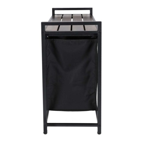 Kosz na pranie bieliznę 2 komory z półką blatem pojemnik loft 80l Kik Sp. z o. o. Sp. k.