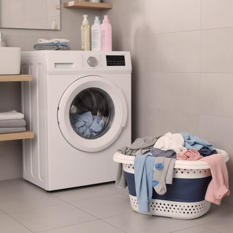 Kosz na pranie składany silikonowy duży koszyk 32L Kik Sp. z o. o. Sp. k.