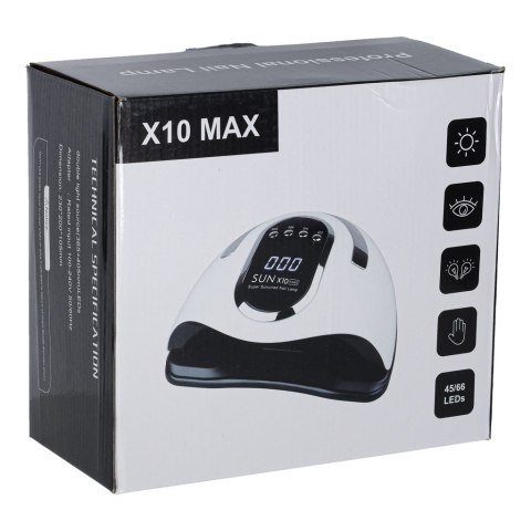 Lampa do paznokci Sun X10 UV 45 LED 280W manicure hybrydy żele Kik Sp. z o. o. Sp. k.