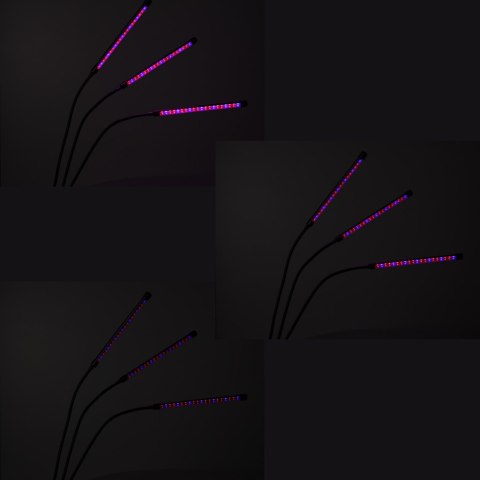 Lampa do roślin LED uprawy wzrostu panel 3 żarówki Kik Sp. z o. o. Sp. k.