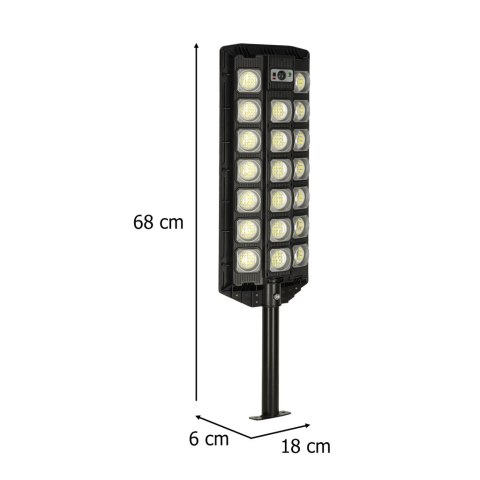 Lampa solarna LED zewnętrzna halogen latarnia Kik Sp. z o. o. Sp. k.