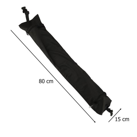 Poduszka turystyczna podróżna rogal zagłówek na szyję schowek do wypełnienia czarna Kik Sp. z o. o. Sp. k.