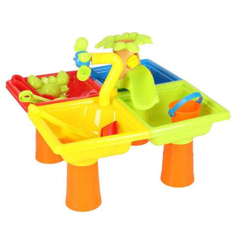 Stolik wodny cztery części piaskownica łopatki konewka stołek Kik Sp. z o. o. Sp. k.