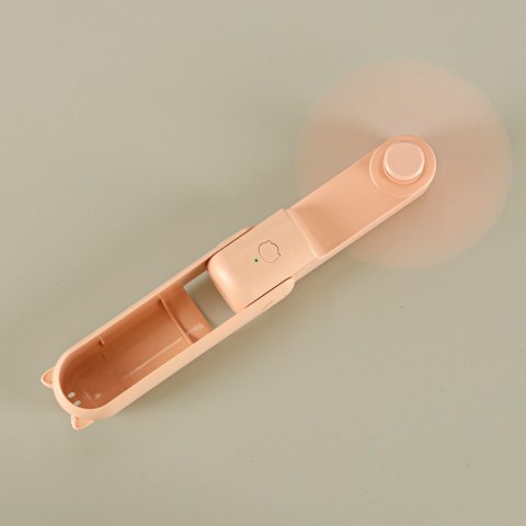 Wiatrak biurkowy wentylator mini ręczny składany wiatraczek przenośny USB różowy Kik Sp. z o. o. Sp. k.