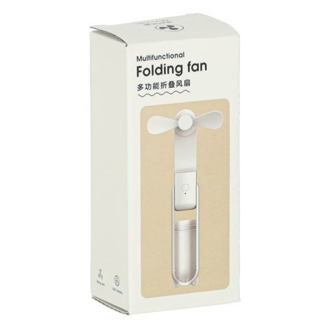 Wiatrak biurkowy wentylator mini ręczny składany wiatraczek przenośny USB różowy Kik Sp. z o. o. Sp. k.