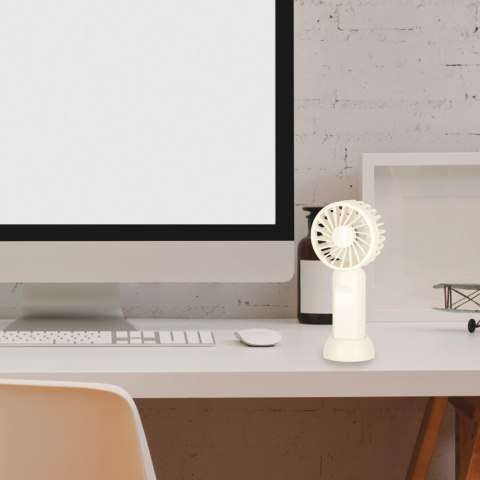 Wiatrak biurkowy wentylator mini ręczny wiatraczek przenośny USB 13,8cm Kik Sp. z o. o. Sp. k.