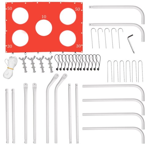 Bramka piłkarska do piłki nożnej dla dzieci treningowa 2w1 + mata celności 215 x 153 x 76 cm Kik Sp. z o. o. Sp. k.