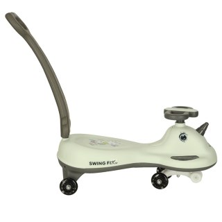 Jeździk grawitacyjny LED Swing FIX S1 skuter z rączką szary max 65kg Kik Sp. z o. o. Sp. k.