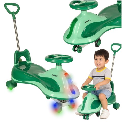 Jeździk grawitacyjny LED Swing FIX S2 skuter z rączką zielony max 100kg Kik Sp. z o. o. Sp. k.