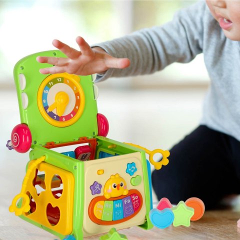 Kostka edukacyjna sorter z pianinkiem krokodyl 4w1 Kik Sp. z o. o. Sp. k.