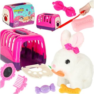 Królik króliczek z marchewką pluszowy chodzi rusza uszami Kik Sp. z o. o. Sp. k.