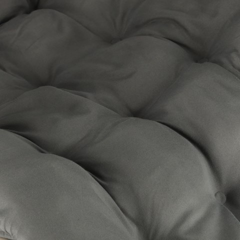 Leżak ogrodowy LUARO fotel składany turystyczny z poduszką szary Kik Sp. z o. o. Sp. k.