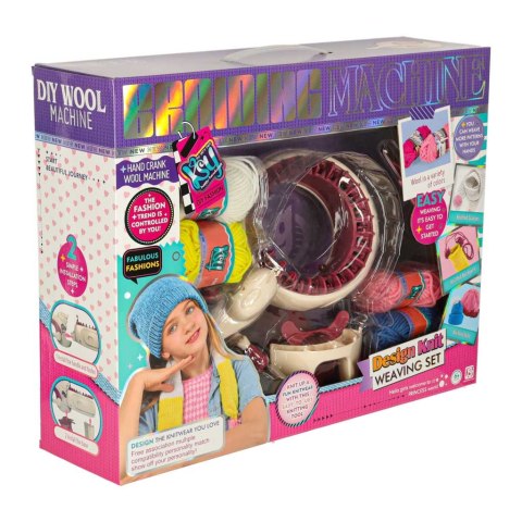 Maszyna dziewiarska zestaw do szycia robienia na drutach 5 kolorów włóczek Kik Sp. z o. o. Sp. k.