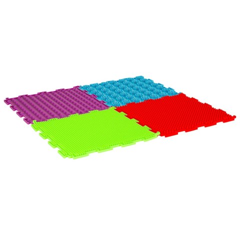 Mata sensoryczna puzzle montessori do masażu stóp 8 elementów kolorowe Kik Sp. z o. o. Sp. k.