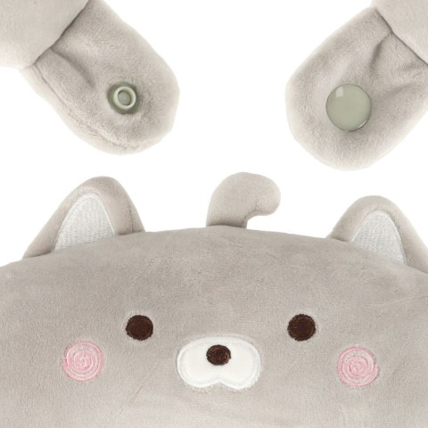 Poduszka podróżna 2w1 rogal pod kark do samolotu samochodu maskotka kot Kik Sp. z o. o. Sp. k.