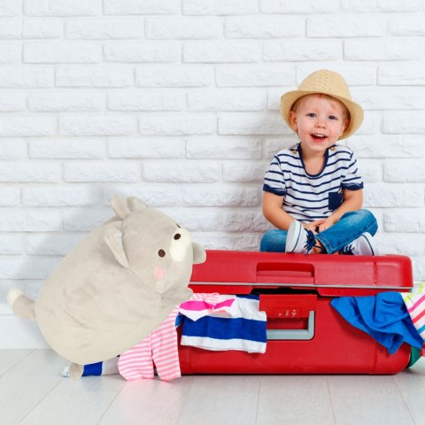 Poduszka podróżna 2w1 rogal pod kark do samolotu samochodu maskotka kot Kik Sp. z o. o. Sp. k.