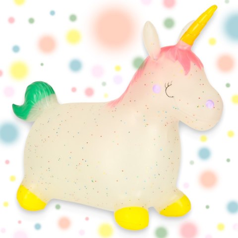 Skoczek dla dzieci do skakania z pompką gumowy jednorożec Kik Sp. z o. o. Sp. k.