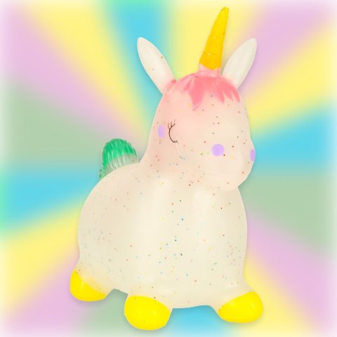 Skoczek dla dzieci do skakania z pompką gumowy jednorożec Kik Sp. z o. o. Sp. k.