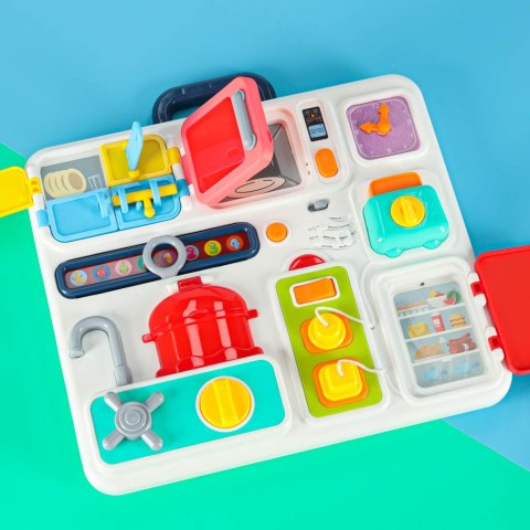 Tablica manipulacyjna sensoryczna montessori kuchnia zegar światło dźwięk Kik Sp. z o. o. Sp. k.