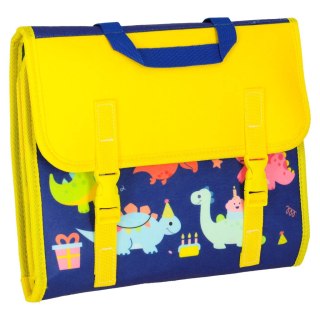 Tablica manipulacyjna sensoryczna montessori walizka plecak niebieska Kik Sp. z o. o. Sp. k.