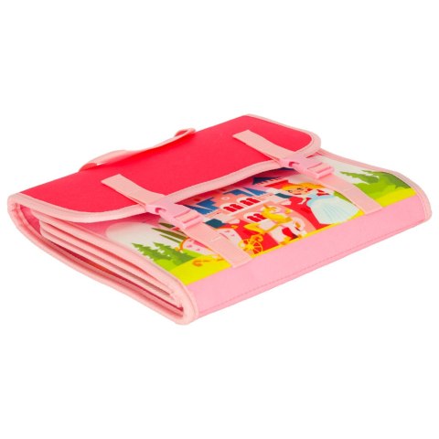 Tablica manipulacyjna sensoryczna montessori walizka plecak różowa Kik Sp. z o. o. Sp. k.