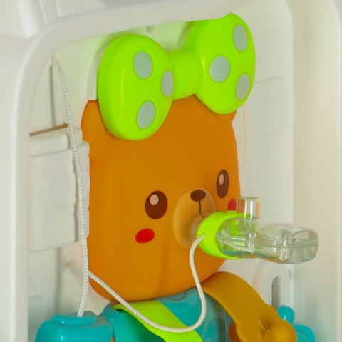 Tablica manipulacyjna sensoryczna montessori walizka pokrętła miś XXL światło dźwięk Kik Sp. z o. o. Sp. k.